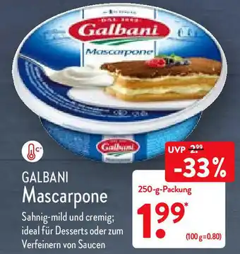 Aldi Nord Galbani Mascarpone 250-g-Packung Angebot