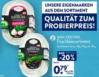 Aldi Nord Meine Käsetheke Frischkäsesortiment 90 g Angebot