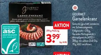 Aldi Nord Gourmet Garnelenkranz 270-g-Packung Angebot
