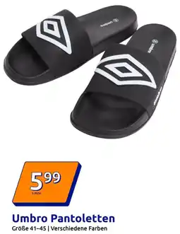 Action Umbro Pantoletten Angebot