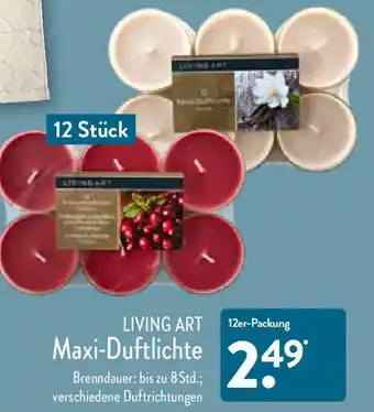 Aldi Nord Living Art Maxi-Duftlichte 12er-Packung Angebot