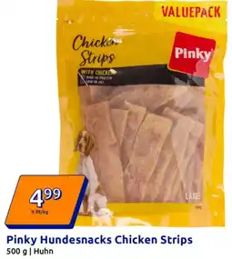 Action Pinky Hundesnacks Chicken Strips Angebot