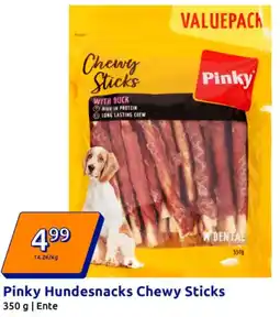 Action Pinky Hundesnacks Chewy Sticks Angebot