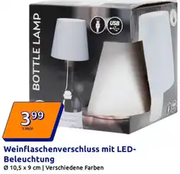 Action Weinflaschenverschluss mit LED Beleuchtung Angebot
