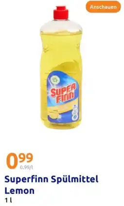 Action Superfinn Spülmittel Lemon Angebot