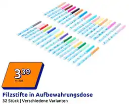 Action Filzstifte in Aufbewahrungsdose Angebot