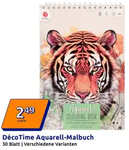 Action DécoTime Aquarell-Malbuch Angebot