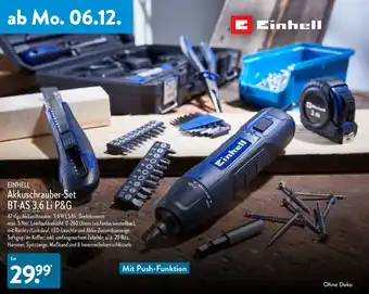 Aldi Nord Einhell Akkuschrauber-Set BT-AS 3.6 Li P&G Angebot