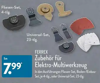Aldi Nord Ferrex Zubehör Für Elektro-Multiwerkzeug Set Angebot