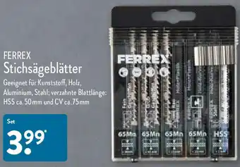 Aldi Nord Ferrex Stichsägeblätter Set Angebot