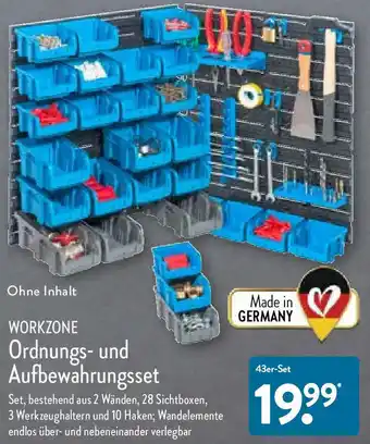 Aldi Nord Workzone Ordnungs- und Aufbewahrungsset 43er-Set Angebot