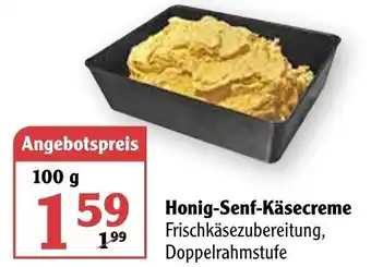 Globus Honig Senf Käsecreme 100g Angebot