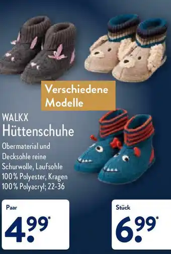 Aldi Nord Walkx Hüttensschuhe 22-36 Paar Angebot