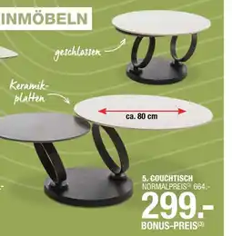 Hofmeister Couchtisch Angebot