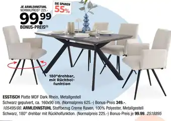 Hofmeister Esstisch oder armlehnstuhl Angebot
