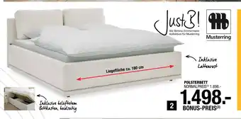 Hofmeister Musterring polsterbett „just b sc200“ Angebot