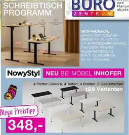 Möbel Inhofer Nowystyl schreibtisch Angebot