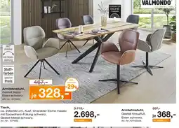 Möbel Inhofer Valmondo armlehnstuhl oder tisch Angebot