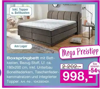 Möbel Inhofer Boxspringbett Angebot