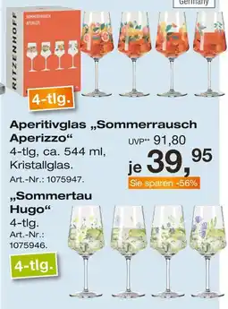 Möbel Inhofer Ritzenhoff aperitivglas sommerrausch aperizzo oder sommertau hugo Angebot