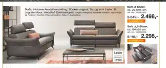 Möbel Inhofer Lognlife sofa 3-sitzer oder sofa 2,5-sitzer Angebot