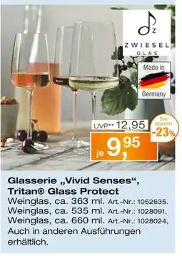 Möbel Inhofer Zwiesel glas glasserie „vivid senses“, tritan glass protect Angebot