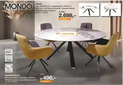 Möbel Inhofer Mondo tisch oder armlehnstuhl Angebot
