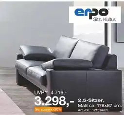 Möbel Inhofer Erpo sofa „cl100“ 2,5-sitzer Angebot