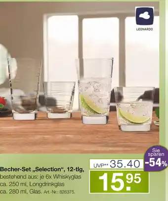 Möbel Inhofer Leonardo becher-set „selection“, 12-tlg Angebot