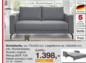 Möbel Inhofer Schlafsofa Angebot
