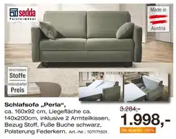 Möbel Inhofer Sedda schlafsofa „perla“ Angebot