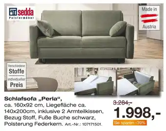 Möbel Inhofer Sedda schlafsofa „perla“ Angebot