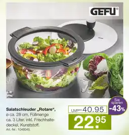Möbel Inhofer Gefu salatschleuder „rotare“ Angebot