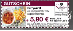 Möbel Inhofer Currywurst Angebot