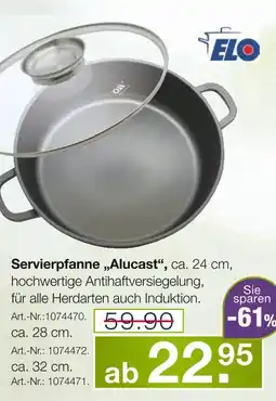 Möbel Inhofer Elo servierpfanne „alucast“ Angebot