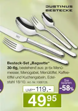 Möbel Inhofer Justinus bestecke besteck-set „baguette“ Angebot