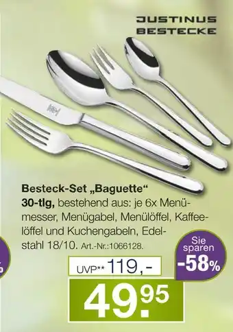 Möbel Inhofer Justinus bestecke besteck-set „baguette“ Angebot
