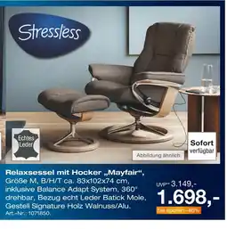 Möbel Inhofer Stressless relaxsessel mit hocker „mayfair“ Angebot