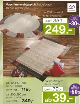 Möbel Inhofer Ogi maschinenwebteppich Angebot