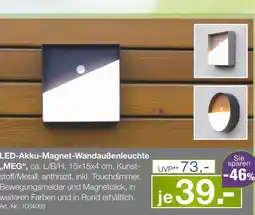 Möbel Inhofer Meg led-akku-magnet-wandaußenleuchte Angebot