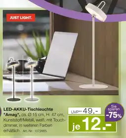 Möbel Inhofer Led-akku-tischleuchte amag Angebot