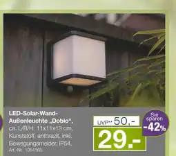 Möbel Inhofer Led-solar-wand-außenleuchte doblo Angebot