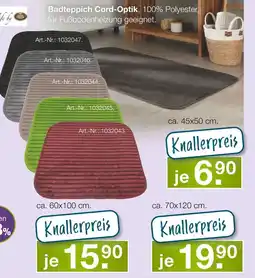 Möbel Inhofer Badteppich cord-optik Angebot