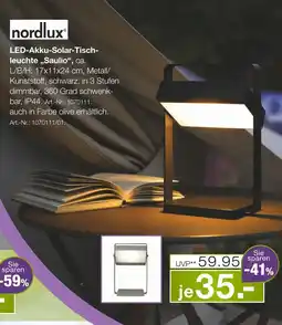 Möbel Inhofer Nordlux led-akku-solar-tischleuchte „saulio“ Angebot