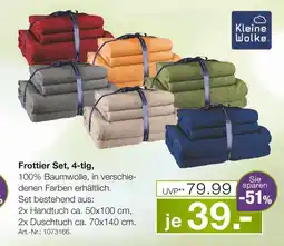 Möbel Inhofer Kleine wolke frottier set, 4-tlg Angebot