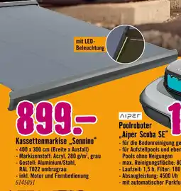 Hornbach Sonnino kassettenmarkise Angebot