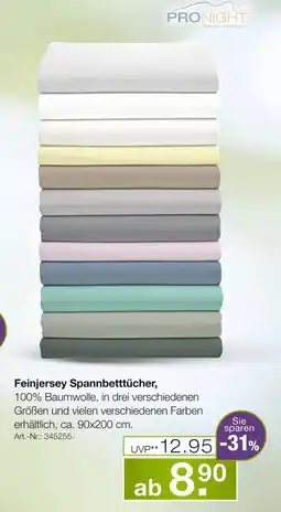 Möbel Inhofer Pronight feinjersey spannbettücher Angebot