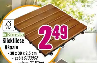 Hornbach Konsta klickfliese akazie Angebot