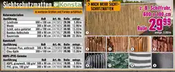 Hornbach Konsta sichtschutzmatten Angebot
