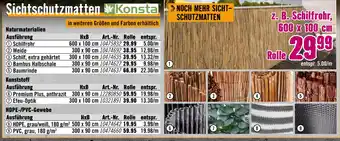 Hornbach Konsta sichtschutzmatten Angebot